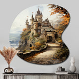 Castles Medieval Splendor Rich - Asymmetric Metal Wall Art