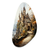 Castles Medieval Splendor Rich - Asymmetric Metal Wall Art