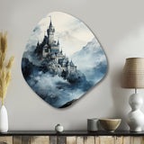 Castles Misty Mountain Fortress II - Asymmetric Metal Wall Art