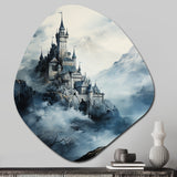 Castles Misty Mountain Fortress II - Asymmetric Metal Wall Art