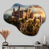 Castles Sunlit Splendor Vibrant - Asymmetric Metal Wall Art