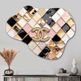 Fashion Geometric Glam Pattern - Asymmetric Metal Wall Art