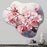 China Art Cherry Blossom - Asymmetric Metal Wall Art