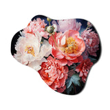 China Art Peony Bouquet - Asymmetric Metal Wall Art