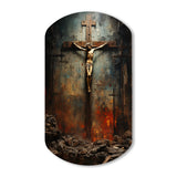 Christianity Crucifixion Darkness The - Asymmetric Metal Wall Art