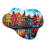 City Amsterdam Popart I - Asymmetric Metal Wall Art