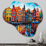 City Amsterdam Popart I - Asymmetric Metal Wall Art