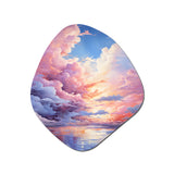 Clouds Whimsical Cloudscape Playful - Asymmetric Metal Wall Art