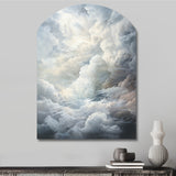 Clouds Whispering Clouds II - Asymmetric Metal Wall Art