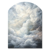 Clouds Whispering Clouds II - Asymmetric Metal Wall Art