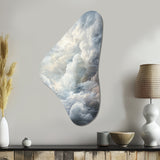 Clouds Whispering Clouds II - Asymmetric Metal Wall Art