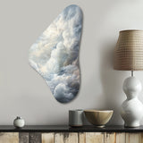 Clouds Whispering Clouds II - Asymmetric Metal Wall Art