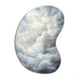 Clouds Whispering Clouds II - Asymmetric Metal Wall Art