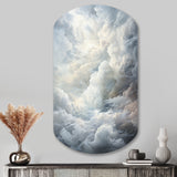 Clouds Whispering Clouds II - Asymmetric Metal Wall Art