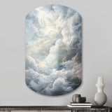 Clouds Whispering Clouds II - Asymmetric Metal Wall Art