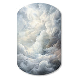 Clouds Whispering Clouds II - Asymmetric Metal Wall Art