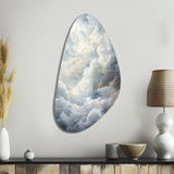 Clouds Whispering Clouds II - Asymmetric Metal Wall Art