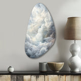 Clouds Whispering Clouds II - Asymmetric Metal Wall Art