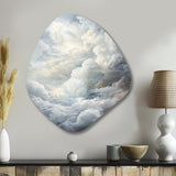 Clouds Whispering Clouds II - Asymmetric Metal Wall Art