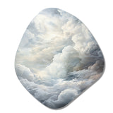 Clouds Whispering Clouds II - Asymmetric Metal Wall Art