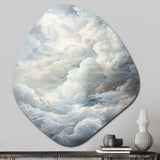 Clouds Whispering Clouds II - Asymmetric Metal Wall Art