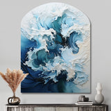 Coastal Waves Rhythmic Coastal II - Asymmetric Metal Wall Art