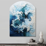 Coastal Waves Rhythmic Coastal II - Asymmetric Metal Wall Art