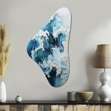 Coastal Waves Rhythmic Coastal II - Asymmetric Metal Wall Art