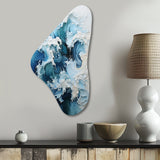 Coastal Waves Rhythmic Coastal II - Asymmetric Metal Wall Art