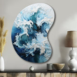 Coastal Waves Rhythmic Coastal II - Asymmetric Metal Wall Art