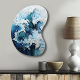 Coastal Waves Rhythmic Coastal II - Asymmetric Metal Wall Art