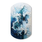 Coastal Waves Rhythmic Coastal II - Asymmetric Metal Wall Art