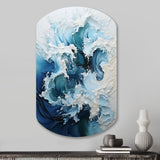 Coastal Waves Rhythmic Coastal II - Asymmetric Metal Wall Art