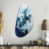 Coastal Waves Rhythmic Coastal II - Asymmetric Metal Wall Art