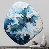 Coastal Waves Rhythmic Coastal II - Asymmetric Metal Wall Art