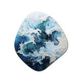 Coastal Waves Rhythmic Coastal II - Asymmetric Metal Wall Art