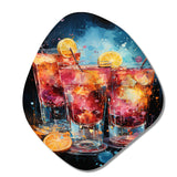 Cocktails Cocktail Confetti VII - Asymmetric Metal Wall Art