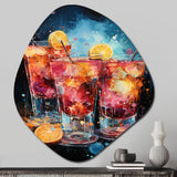 Cocktails Cocktail Confetti VII - Asymmetric Metal Wall Art