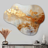 Golden Gleam II - Asymmetric Metal Wall Art