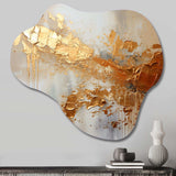 Golden Gleam II - Asymmetric Metal Wall Art