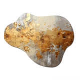 Golden Gleam V - Asymmetric Metal Wall Art