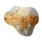 Golden Gleam V - Asymmetric Metal Wall Art