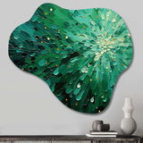 Emerald Euphoria II - Asymmetric Metal Wall Art