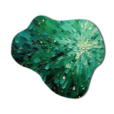 Emerald Euphoria II - Asymmetric Metal Wall Art