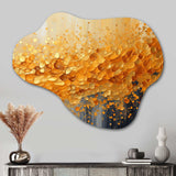 Golden Radiance I - Asymmetric Metal Wall Art