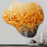 Golden Radiance I - Asymmetric Metal Wall Art