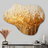 Golden Radiance II - Asymmetric Metal Wall Art