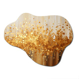 Golden Radiance II - Asymmetric Metal Wall Art