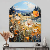 Sunny Meadows - Asymmetric Metal Wall Art