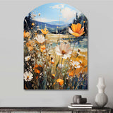 Sunny Meadows - Asymmetric Metal Wall Art